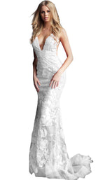 7 of 20 Jovani 60283 White