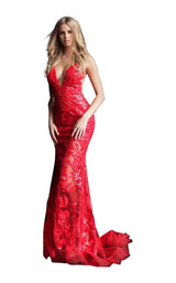 6 of 20 Jovani 60283 Red