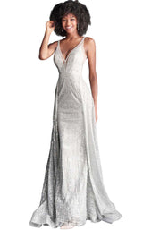 2 of 12 Jovani 62515BG Silver