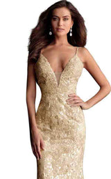 11 of 16 Jovani 62750 Gold