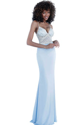 6 of 7 Jovani 63147BG Light Blue