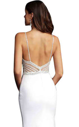 4 of 7 Jovani 63147BG Off White