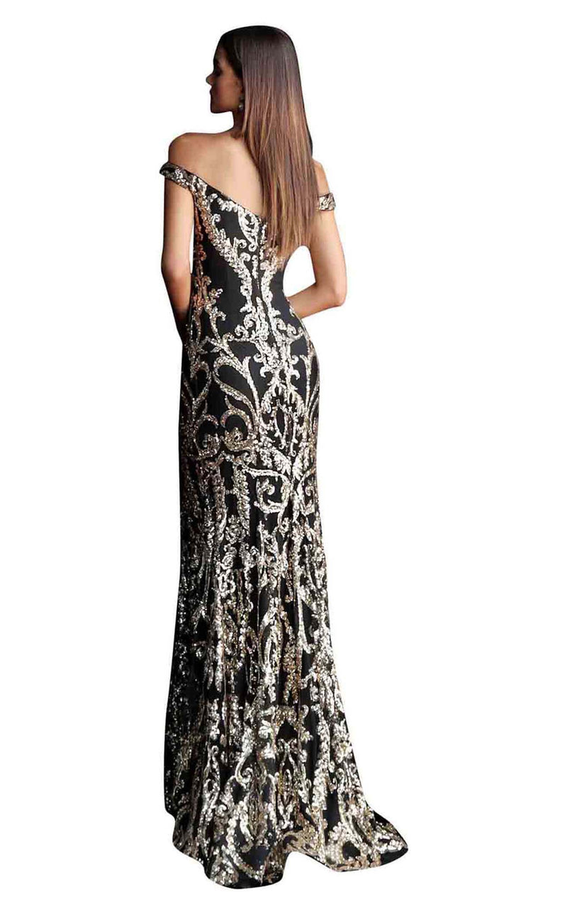 jovani black and gold prom dress Jovani 63349