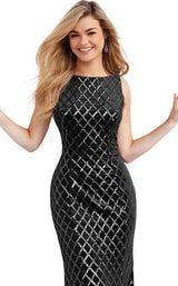 7 of 12 Jovani 63512BG Black
