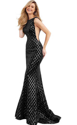 3 of 12 Jovani 63512BG Black