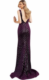 6 of 12 Jovani 63512BG Purple