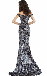 14 of 14 Jovani 63516BG Black/Gunmetal