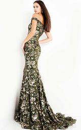 4 of 14 Jovani 63516BG Green-Gold