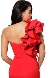 4 of 4 Jovani 63550 Tomato