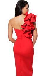 3 of 4 Jovani 63550 Tomato