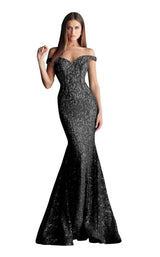 2 of 12 Jovani 64521BG Black
