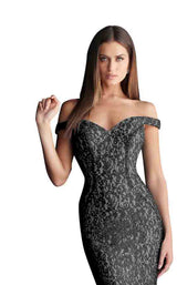 7 of 12 Jovani 64521BG Black