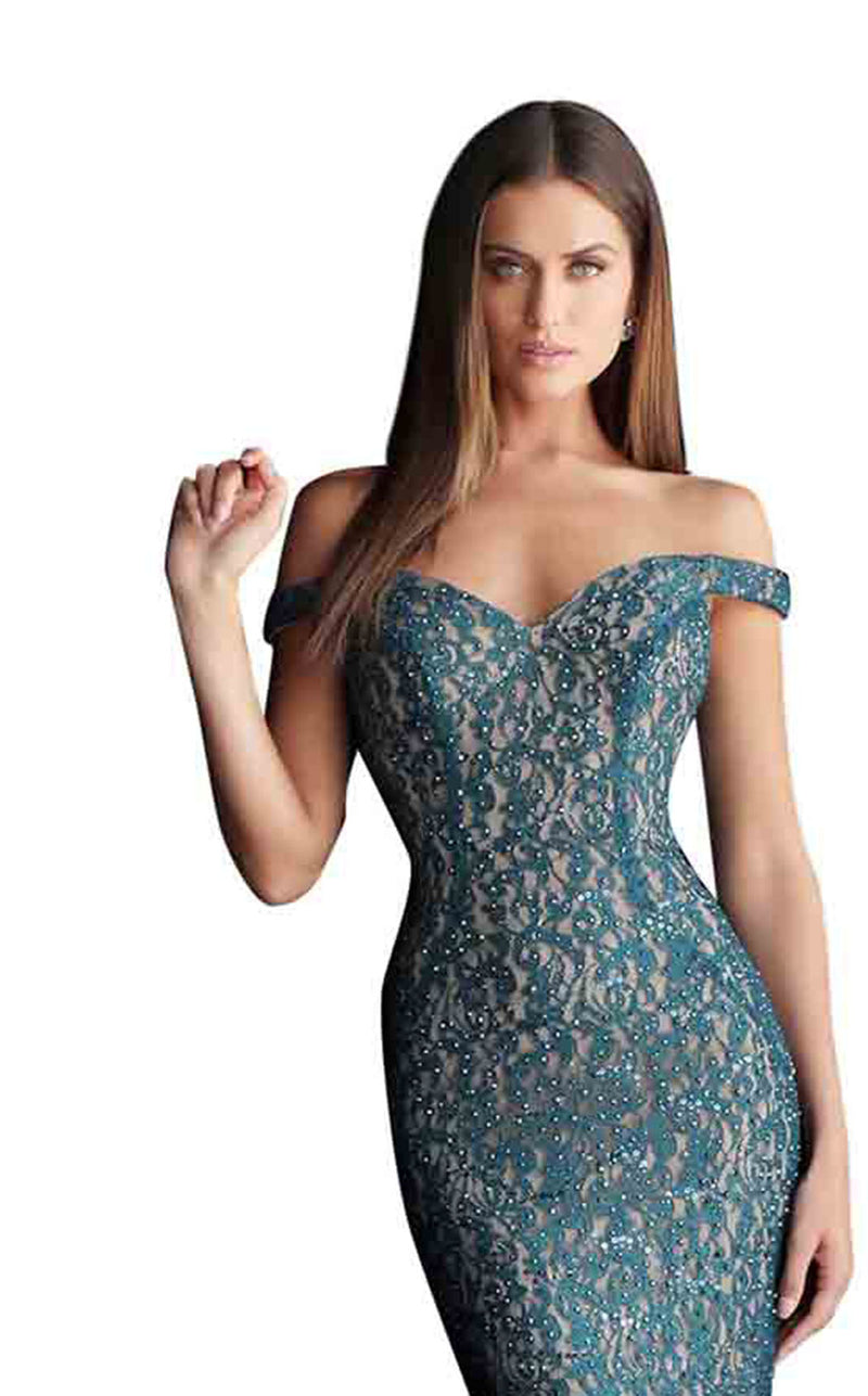 jovani peacock cocktail dress 47793 - Jovani