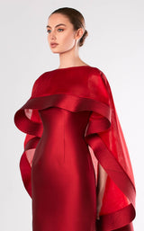 2 of 2 Edward Arsouni Couture FW652 Bordeaux