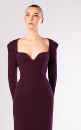 2 of 2 Edward Arsouni Couture FW660 Aubergine