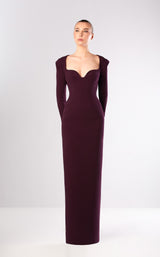 1 of 2 Edward Arsouni Couture FW660 Aubergine