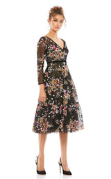 1 of 3 Mac Duggal 67499 Black Multi