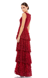 2 of 3 Mac Duggal 67710 Burgundy