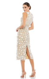 2 of 3 Mac Duggal 67853 Ivory/Nude