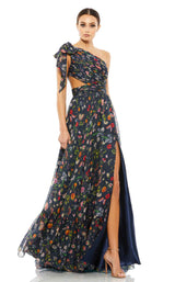1 of 3 Mac Duggal 67938 Navy Multi