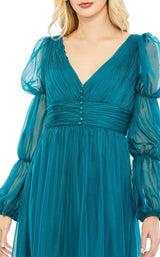 4 of 6 Mac Duggal 68254 Dress Teal