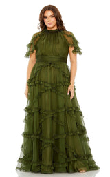 1 of 6 Mac Duggal Fabulouss 68424 Dress Olive