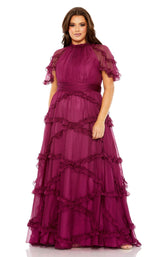 2 of 6 Mac Duggal Fabulouss 68424 Dress Raspberry