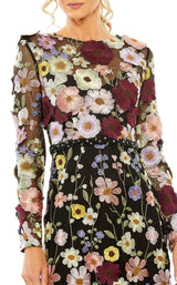 2 of 3 Mac Duggal 68462 Black Multi