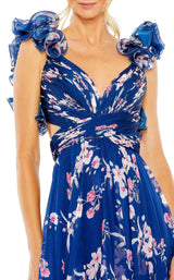 2 of 3 Mac Duggal 68520 Dress Blue-Multi