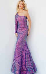 4 of 5 Jovani 24098 Dress Iridescent-Violet