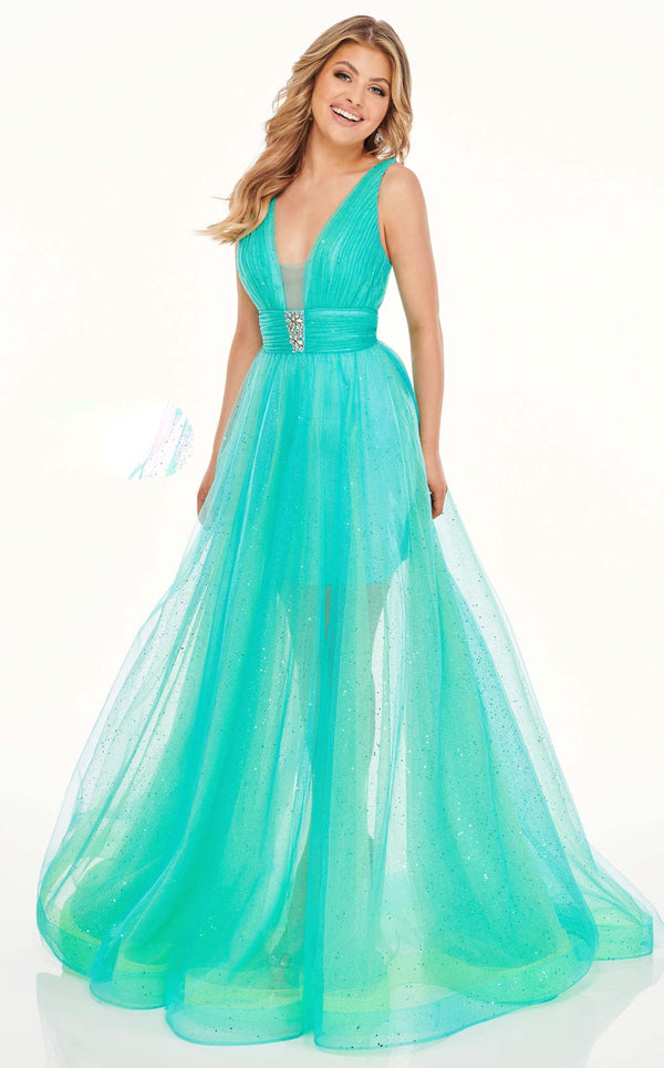 Rachel Allan 70063 Turquoise Iridescent