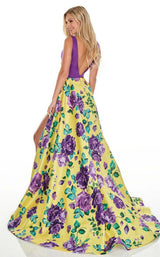 4 of 8 Rachel Allan 7021 Yellow/Purple