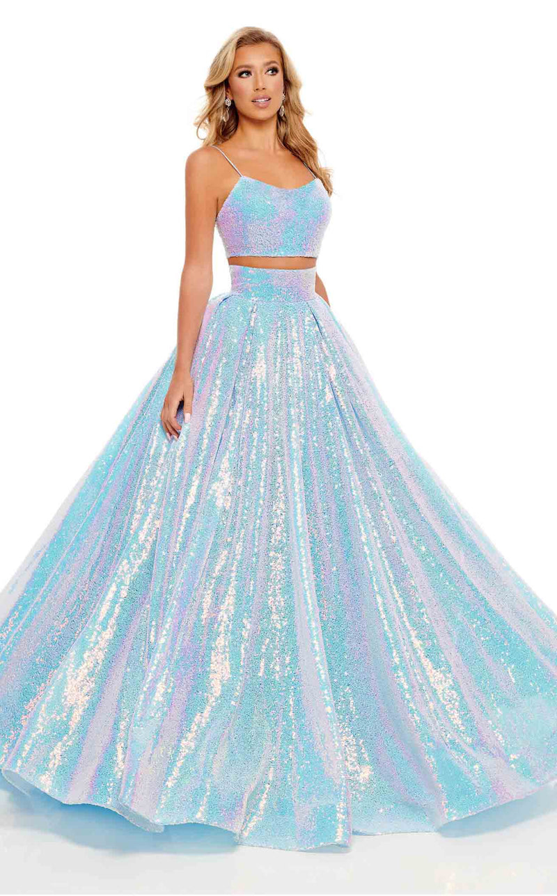 Rachel Allan 70238 Powder Blue Iridescent