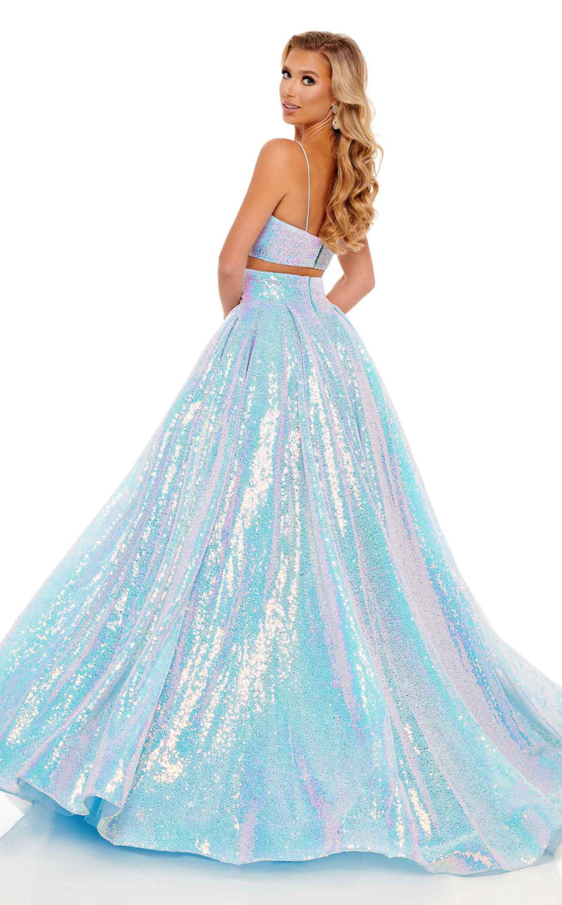 Rachel Allan 70238 Powder Blue Iridescent