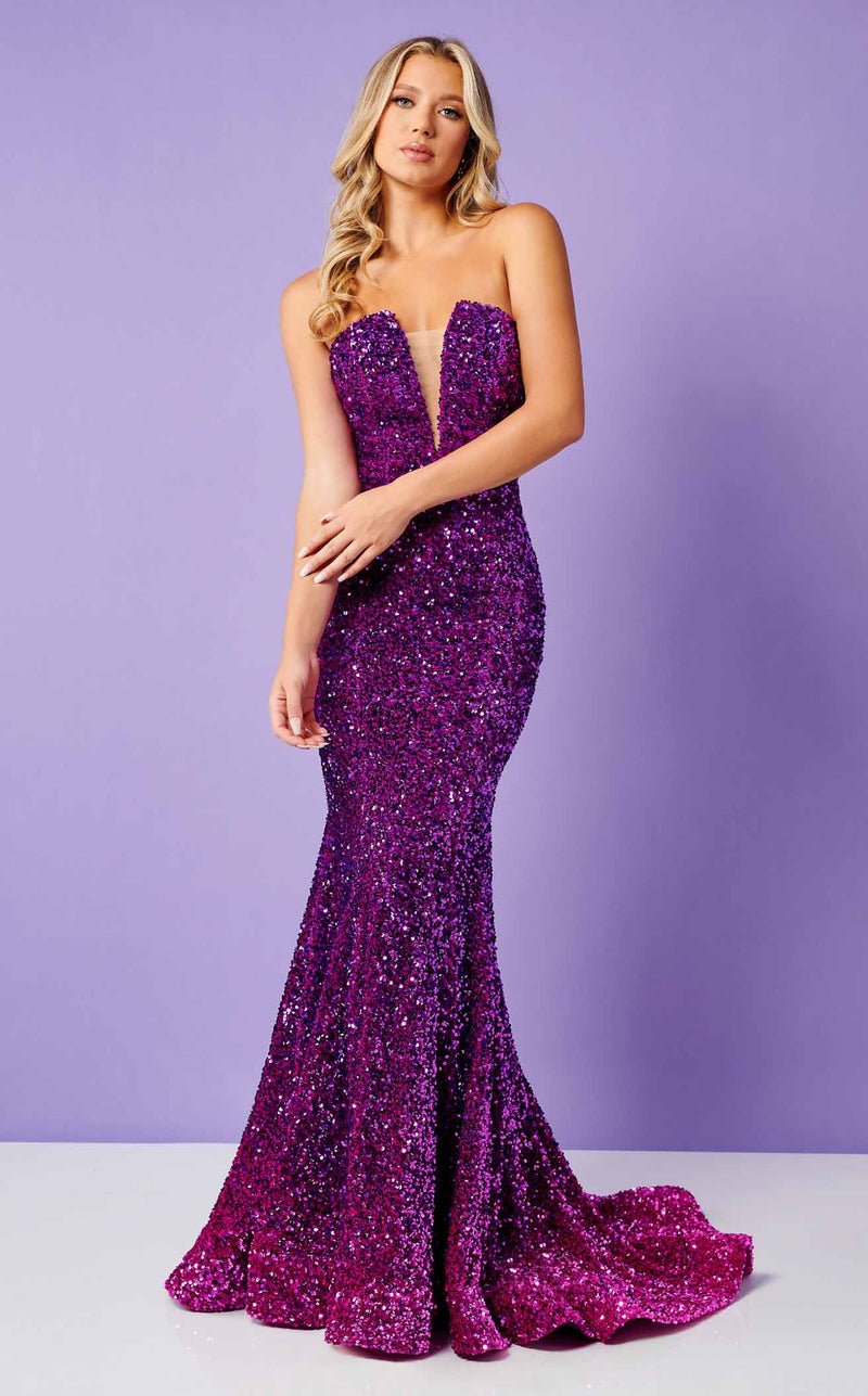 Rachel Allan 70293 Purple Ombre