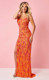 4 of 13 Rachel Allan 70300 Tangerine-Multi