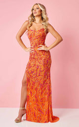 3 of 13 Rachel Allan 70300 Tangerine-Multi