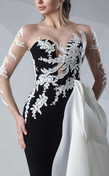 3 of 4 MNM Couture G0650 Black/White