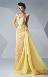 1 of 2 MNM Couture G0652 Yellow