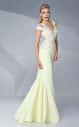 2 of 2 MNM Couture G0574 Yellow