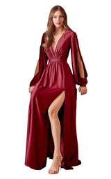 2 of 14 Cinderella Divine 7475 Burgundy
