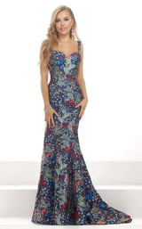 1 of 4 Janique C1683 Navy Multi