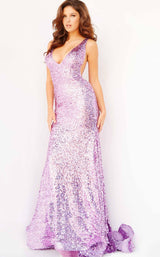 5 of 6 Jovani 23079 Lilac