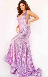 2 of 6 Jovani 23079 Lilac
