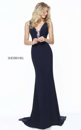 1 of 10 Sherri Hill 50814 Black Black