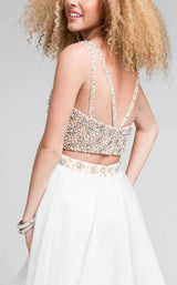 11 of 14 Terani 1711P2692 Ivory/Nude