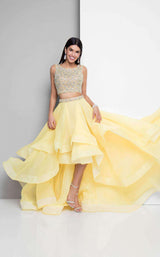 6 of 14 Terani 1711P2692 Yellow/Nude