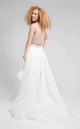 9 of 14 Terani 1711P2692 Ivory/Nude