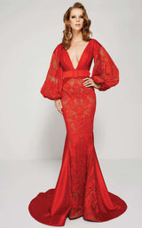 1 of 2 MNM Couture 2372 Red