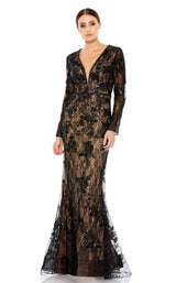 1 of 3 Mac Duggal 79351 Black-Nude